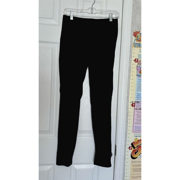 Hale Bob Medium Women’s Black Pig Suede Pants Skinny Pull On Ankle - Picture 3 of 15